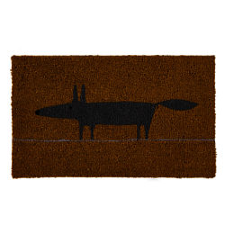 Scion Mr Fox Doormat, Yellow